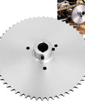 60 Tooth Go Kart Live Axle Sprocket For 40 41 And 420 Chain With One Inch Bore And Quarter Inch Keyway Nine Point Seven Five Inch Outer Diameter Compatible With Yerf Dog And Murray Go Karts Beefed Up Performance Upgrade, close-up view