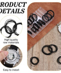 200 Pcs Watch Gasket Kit With Assorted O Rings For Back Case Repair 0.5 And 0.6mm 16-30mm Rubber Seals 18 Types Sealing Rings image