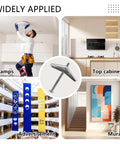Heavy Duty Metal Drywall Anchor Kit With Toggle Bolts And Wing Nuts In Three Sizes 1/8 Inch 3/16 Inch And 1/4 Inch Includes 28 Umbrella Butterfly Hollow Wall Anchors For Shelves Ceiling Mounts And Secure Drywall Installations with samples of installation applications.