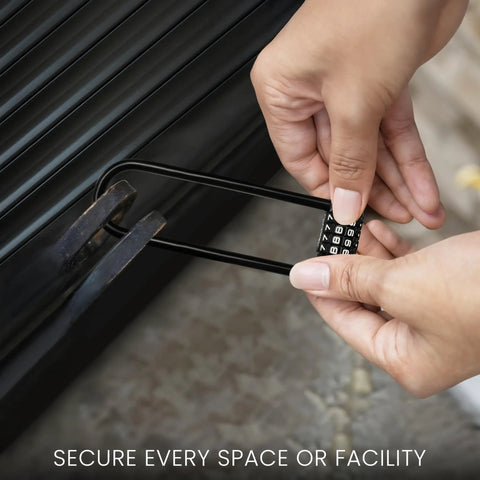 Hands locking gate with Long Shackle Padlock With Resettable Combination For Outdoor Gates And Fences, weatherproof use