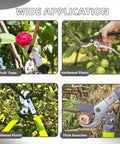 Heavy Duty Loppers For Tree Trimming With Gear Technology And Labor Saving Pruning Shears cutting hardwood and fruit branches.