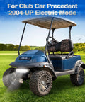 Led Headlights With Heavy Duty Bumper Kit For Club Car Precedent 2004 Up Golf Cart on grassy field, showing electric model features.