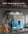 Top Tier Nugget Ice Maker Producing Thirty Three Pounds Daily Of Crisp Chewable Crushed Ice With Easy Self Cleaning Setup And Clear Viewing Window.
