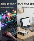 PC Speakers With Bluetooth 5.3, 3-Inch Full-Range Drivers Deliver 60W Peak, 30W RMS, Distortion-Free Stereo for Gaming and Movies
