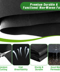 63 By 114 Inch Raised Garden Bed Liner Set With Heavy Duty Cuttable Non Woven Fabric For Large Veg Trough 2 Piece