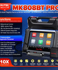 MaxiCOM MK808BT Pro Bidirectional Diagnostic Tool With 2026 Upgrade 3000 Plus Active Tests shown with screen interface