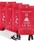Kitchen Fire Blanket 4 Pack Emergency Safety Blankets Fiberglass Fire Suppression For Grease Fires Stoves Home Office Car Garage Camping BBQ Ready To Stop Flames Quickly