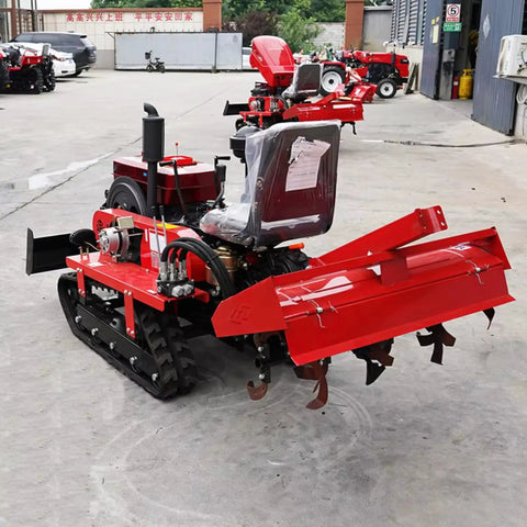 Diesel Powered Tracked Tractor With Attachments For Farming Landscaping And Land Clearing A Workhorse Do It All Crawler