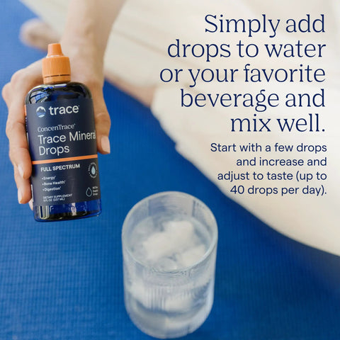 Straight Up Liquid Trace Mineral Drops Loaded With Seventy Plus Ionic Minerals And Key Electrolytes for easy mixing with water.
