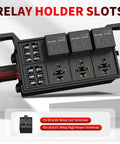 12V Six Way Relay Box With Prewired Waterproof Panel Includes Six Relays And Twelve ATC And ATO Fuses Automotive Marine Boat Fuse Box For Car RV Camper Electrical System