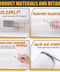 4 Inch Magnetic Dust Collection Starter Kit For Woodworking Includes 9.85 Ft PVC Hose with solid puncture resistant material details.