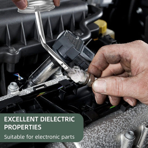 Applying 8oz Silicone Dielectric Grease For Electrical Connectors And O Rings Waterproof For Marine Automotive And Universal Use