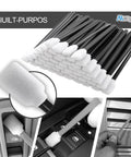 Top Shelf Super Sweet Foam Swabs 200 Piece Pack 5 25 Inch Black Lint Free Polyurethane Tips for precise cleaning in electronics and tight nooks.