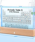 Periodic Table Display With Real Elements Inside, Upgraded Cordless Rechargeable Acrylic Table With 7 Color Led Lights And 83 Real Samples