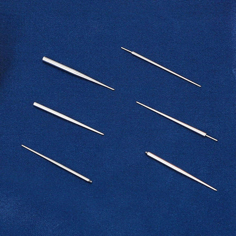 6 Piece Stainless Steel Piercing Tapers Set 14G 16G External Threadless And Internal Bar Insertion Pins For Body Piercing Kit