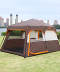 Instant Family Cabin Tent With Two Rooms And Three Doors Mesh Windows Waterproof Double Layer Design Easy Setup In 60 Seconds