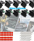 Get This Super Duper Weather Pack Connector Kit With 5 Sets Of 4 Pin Plugs And Female Receptacles Plus Terminals And Seals For Easy Wire Job, 4-pin black connectors