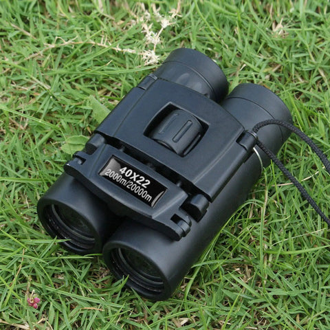 Compact Folding Binoculars 40X22 Dope Clarity With Bak4 FMC Optics, 2000M Long Range for outdoor use on grass