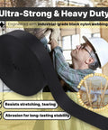 Heavy Duty Duct Strap 1.95 Inch By 49 Foot Black Nylon Strapping For HVAC Ducts in use during installation