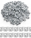 Hella Durable M5 Sliding T Nuts Bulk Pack For 20x20 Aluminum Extrusion Profiles, 200 zinc plated T nuts for CNC routers and 3D printer builds.