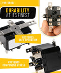 TJ690380 90 380 Fan Relay For White Rodgers HVAC Systems durable compact design close-up and side view