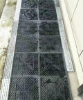 Installed Two Piece Concrete Molds For Walkways Set DIY Easy Release Square Paver Molds For Garden Paths And Stone Patios