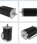3 Axis Nema23 Stepper Motor Kit Beefed Up 425oz In Torque 3A 112mm Hybrid Motors DM556S Driver 4 Axis USB Mach3 Controller Board CNC Kit