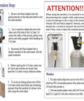 Adapter Hose For Soda Maker To Direct Large CO2 Tank instruction manual and installation steps, safety tips included.
