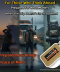 Images of travelers in emergencies with Pocket Survival Fishing Kit Emergency Tackle Box, emphasizing preparedness for trips.