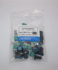 Pack Of 12 Dope Single Linear Rotary Potentiometers With Switch Two Of Each 5K 10K 20K 50K 100K 500K Ohms Knurled Shaft 5Pin RK097N-5-5K-500K