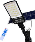 Crazy Bright 300W Solar Street Light 24000 Lumens Daylight 6500K LED Outdoor Flood Light With Remote Control IP66 Waterproof