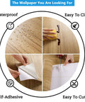 Brown Wood Contact Paper Peel And Stick 24 Inch By 354 Inch Self Adhesive Wood Look Wallpaper waterproof and easy to clean