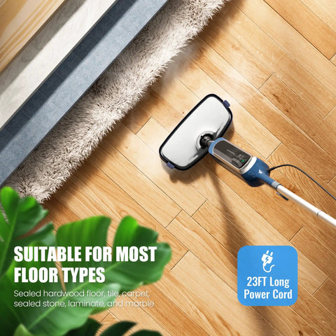 12 In 1 Steam Mop Is A Total Game Changer For Deep Cleaning Hardwood Floors And Tile With Detachable Handheld Mode cleaning sealed hardwood and tile.