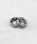 4 Pack Bike Ball Bearing Retainer Cage With 7 Balls for Front Wheel Bearing Bracket on gray background