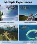 Pro Grade 4K Camera GPS Drone With Auto Return demonstrating intelligent auto follow and gesture recognition.