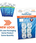 Ultra Quiet Door Bumpers 3 Pack 18 Pieces Peel And Stick Installation packaging for sliding and pocket doors
