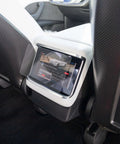 Top Shelf Tesla Model S And X Screen Protector Two Piece Kit For 2021 Models on rear display with clear matte finish.