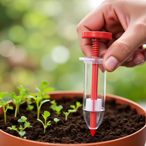 mini seed planter Six Pack Mini Seed Spreaders With Dibber Tools ✓