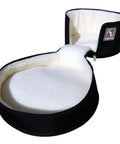 Road Ready Heavy Duty 8x8 Inch Tom Drum Case Featuring Truform Shaped Contour And Dynazip Zipping System, black outer with soft white fleece lining.