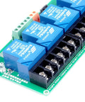 8 Channel Relay Module With Optocoupler Isolation For PLC Automation Control High Low Level Triggering 30A Load