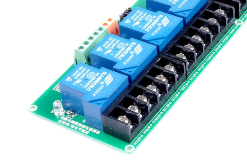 8 Channel Relay Module With Optocoupler Isolation For PLC Automation Control High Low Level Triggering 30A Load