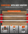 Top view of Router Sled 60 Inch Slab Flattening Jig Portable And Adjustable For DIY Woodworking with compatible routers displayed.