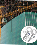 Long Reach M10x60 Eye Bolts Built Tough For Concrete And Machinery Mounting With Shoulder, Closed Hook For Easy Chain Linking, Deep Anchorage, Stainless Steel Construction For Heavy Duty Use on crane site