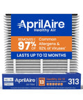 Aprilaire Healthy Air filter, highlighted efficiency and virus reduction, Genuine MERV 13 Replacement Filter For Whole House Air Purifiers 20x20x4