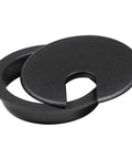5 Pack Black Round Desk Cable Grommets 3 Inch 76mm Two Piece ABS Plastic Hole Cover for Computer Desk Table Cord Management