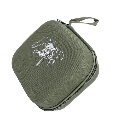 Durable EVA Stove Storage Case for Camping and Outdoors water resistant anti collision carry box in green with stove illustration