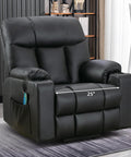 Extra Wide Lift Chair With Heat And Massage For Adults And Seniors, Faux Leather Power Lift Recliner in a room setting