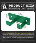 Heavy Duty Magnetic Chuck Key Holder 2 Pack Hella Secure Mounts On Drill Presses Lathes And Mills With Greaseproof Teflon Coat side view showing dimensions.
