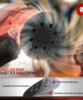 5 Inch Silicon Carbide Sanding Discs 3000 Grit Wet And Dry Hook And Loop Set on orbital sander with 8-hole design