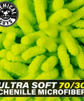Ultra soft 70/30 chenille microfiber close-up for Foam Blaster 6 Car Wash Gun And Chenille Microfiber Wash Mitt Kit.